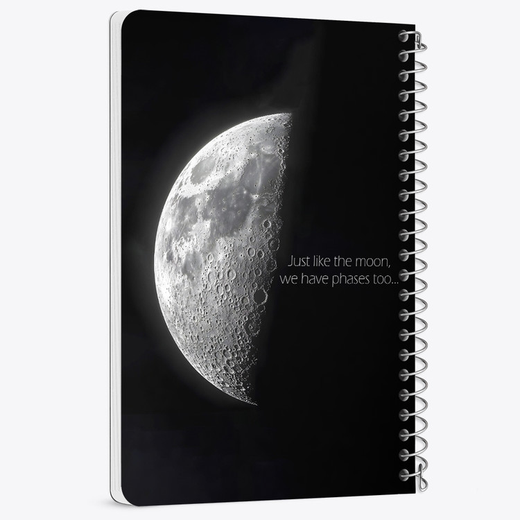 دفتر شطرنجی 50 برگ خندالو طرح ماه (Moon) کد 38057