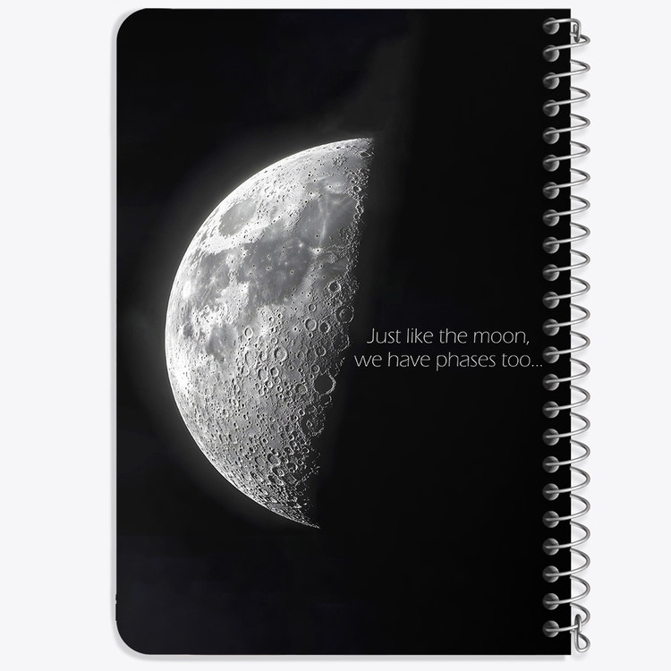 دفتر شطرنجی 50 برگ خندالو طرح ماه (Moon) کد 38057