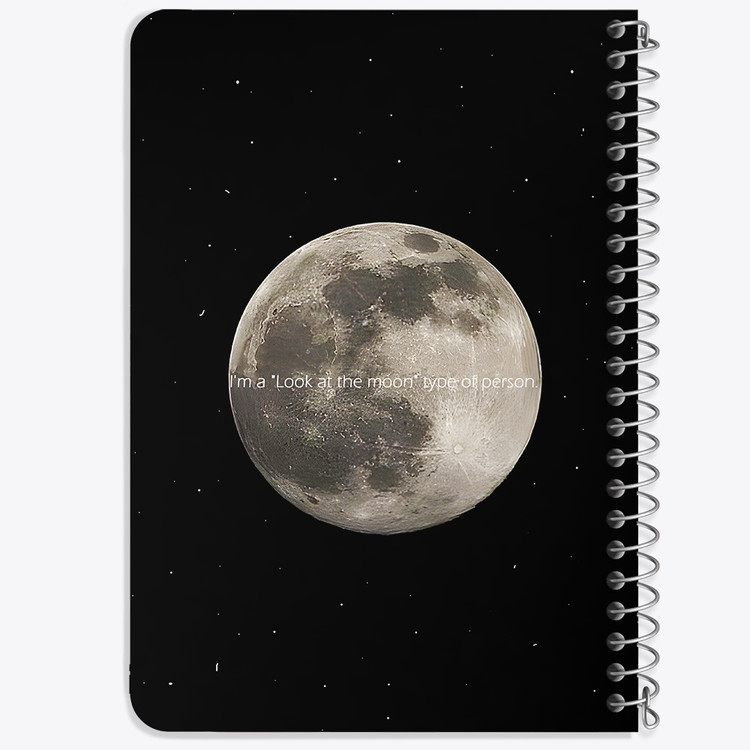 دفتر شطرنجی 50 برگ خندالو طرح ماه (Moon) کد 38054