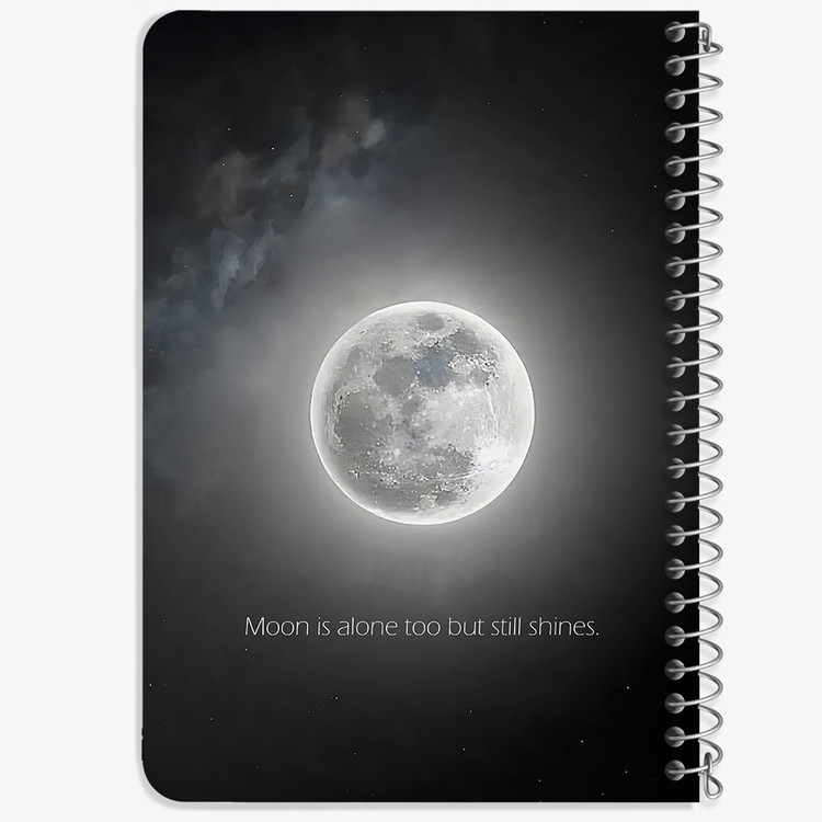دفتر شطرنجی 50 برگ خندالو طرح ماه (Moon) کد 38050