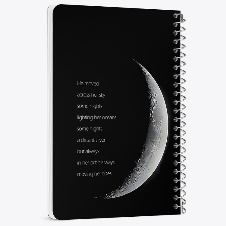 دفتر شطرنجی 50 برگ خندالو طرح ماه (Moon) کد 38046