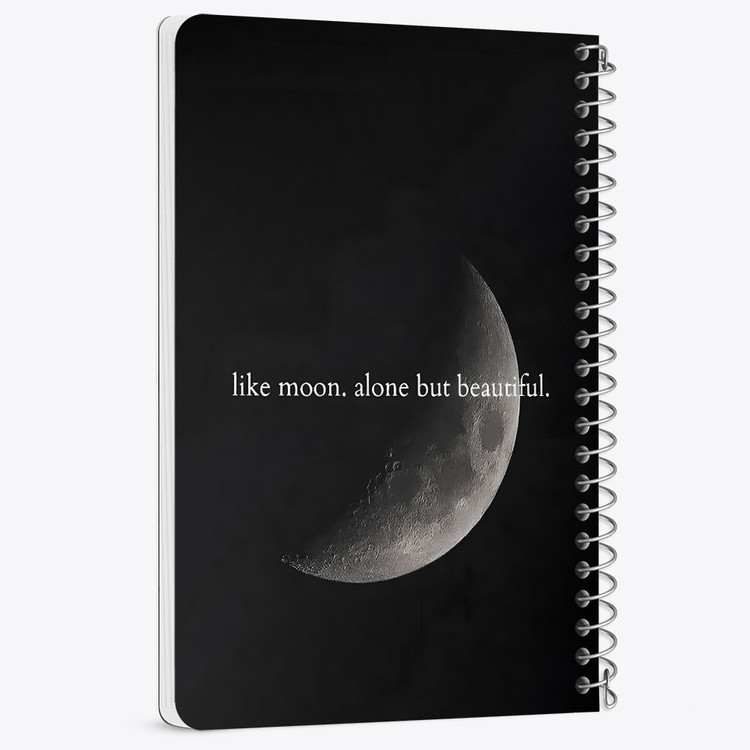 دفتر شطرنجی 50 برگ خندالو طرح ماه (Moon) کد 38044