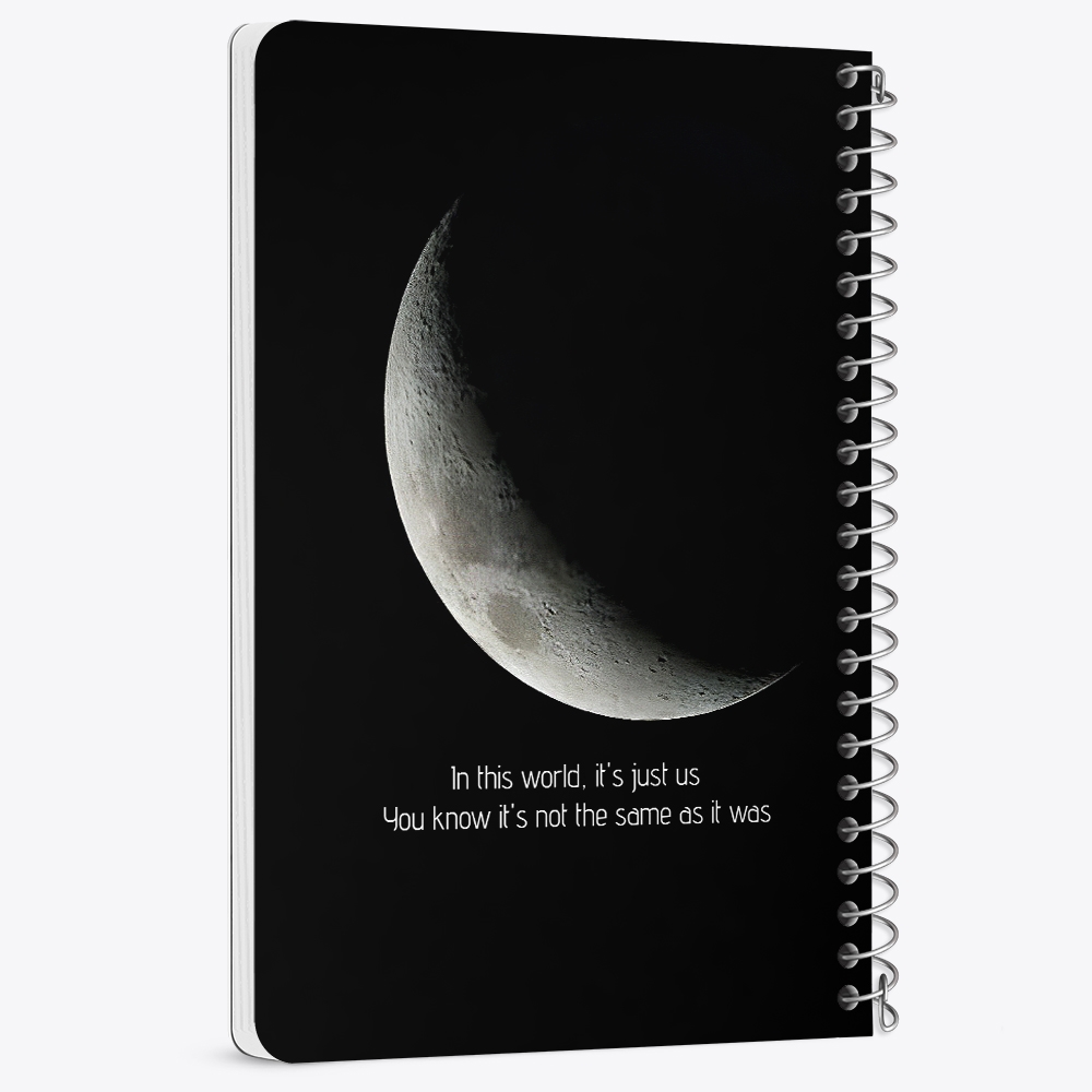 دفتر شطرنجی 50 برگ خندالو طرح ماه (Moon) کد 38043
