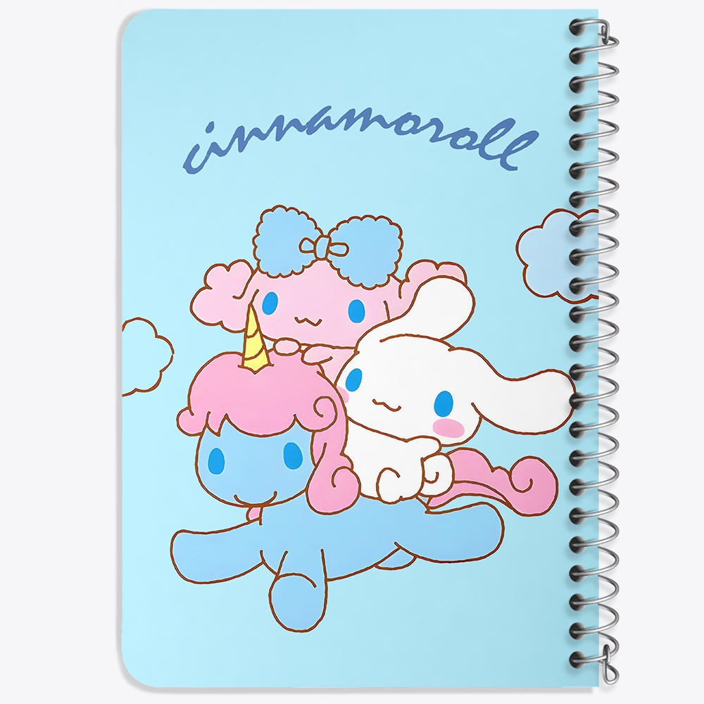 دفتر شطرنجی 50 برگ خندالو طرح سینامورول (Cinnamoroll) کد 37994