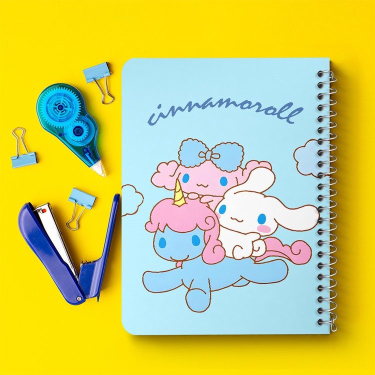 دفتر شطرنجی 50 برگ خندالو طرح سینامورول (Cinnamoroll) کد 37994