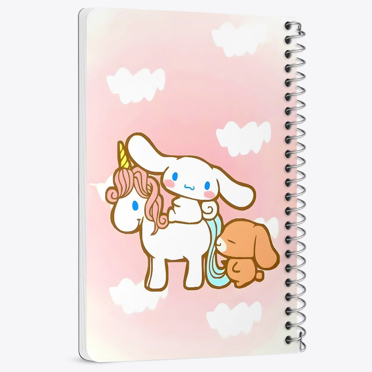 دفتر شطرنجی 50 برگ خندالو طرح سینامورول (Cinnamoroll) کد 37984