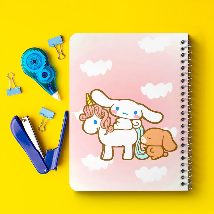 دفتر شطرنجی 50 برگ خندالو طرح سینامورول (Cinnamoroll) کد 37984