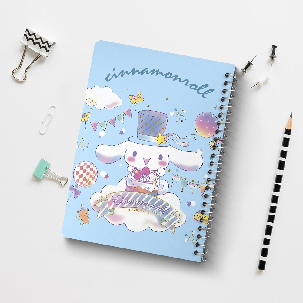 دفتر شطرنجی 50 برگ خندالو طرح سینامورول (Cinnamoroll) کد 37977