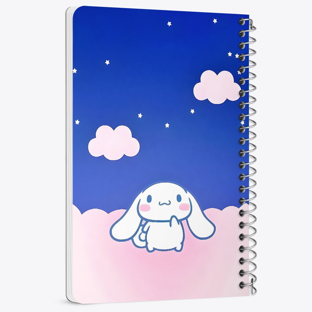 دفتر شطرنجی 50 برگ خندالو طرح سینامورول (Cinnamoroll) کد 37969