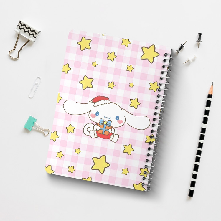 دفتر شطرنجی 50 برگ خندالو طرح سینامورول (Cinnamoroll) کد 37968