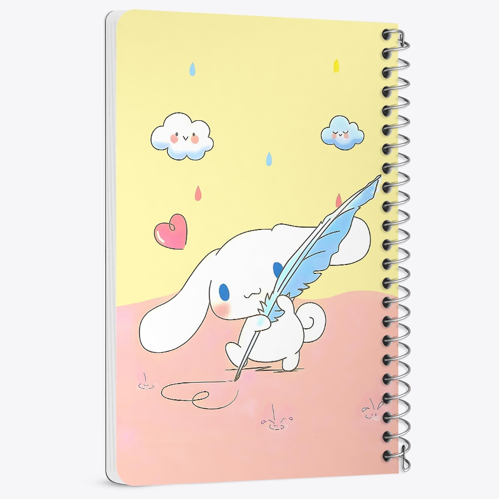 دفتر شطرنجی 50 برگ خندالو طرح سینامورول (Cinnamoroll) کد 37965