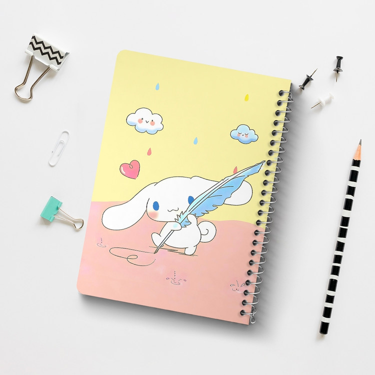 دفتر شطرنجی 50 برگ خندالو طرح سینامورول (Cinnamoroll) کد 37965