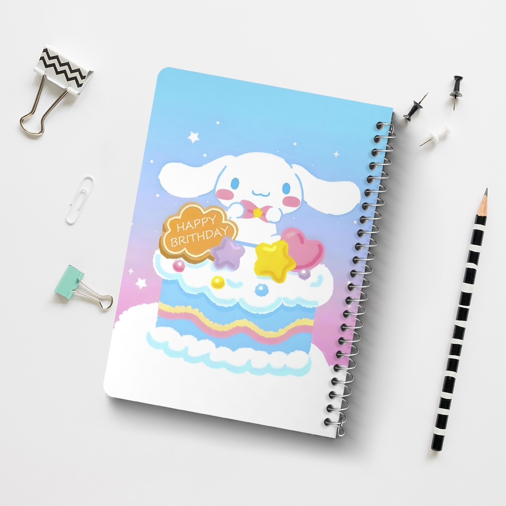 دفتر شطرنجی 50 برگ خندالو طرح سینامورول (Cinnamoroll) کد 37964