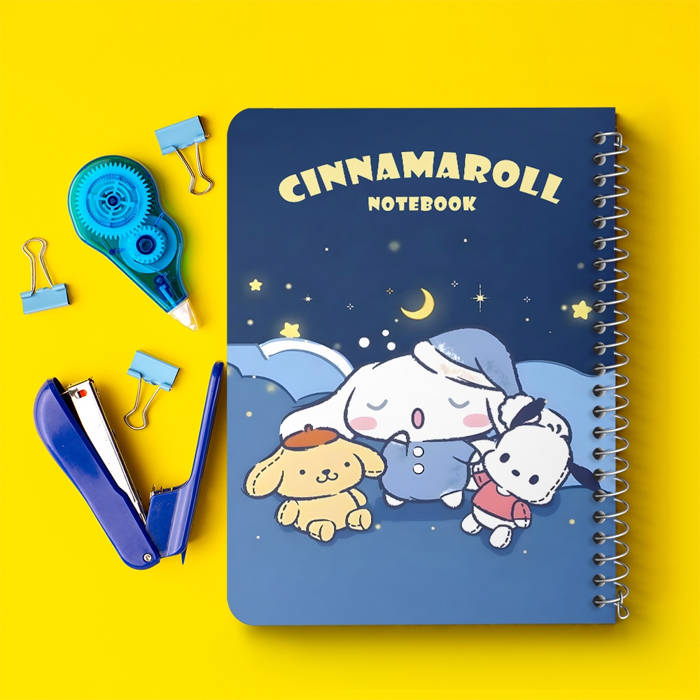 دفتر شطرنجی 50 برگ خندالو طرح سینامورول (Cinnamoroll) کد 37960