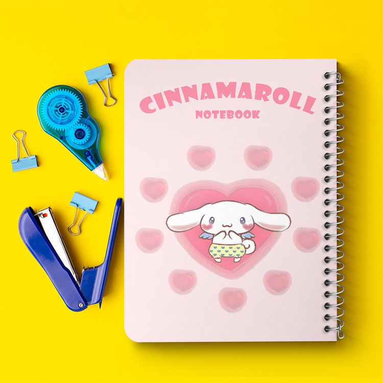 دفتر شطرنجی 50 برگ خندالو طرح سینامورول (Cinnamoroll) کد 37955