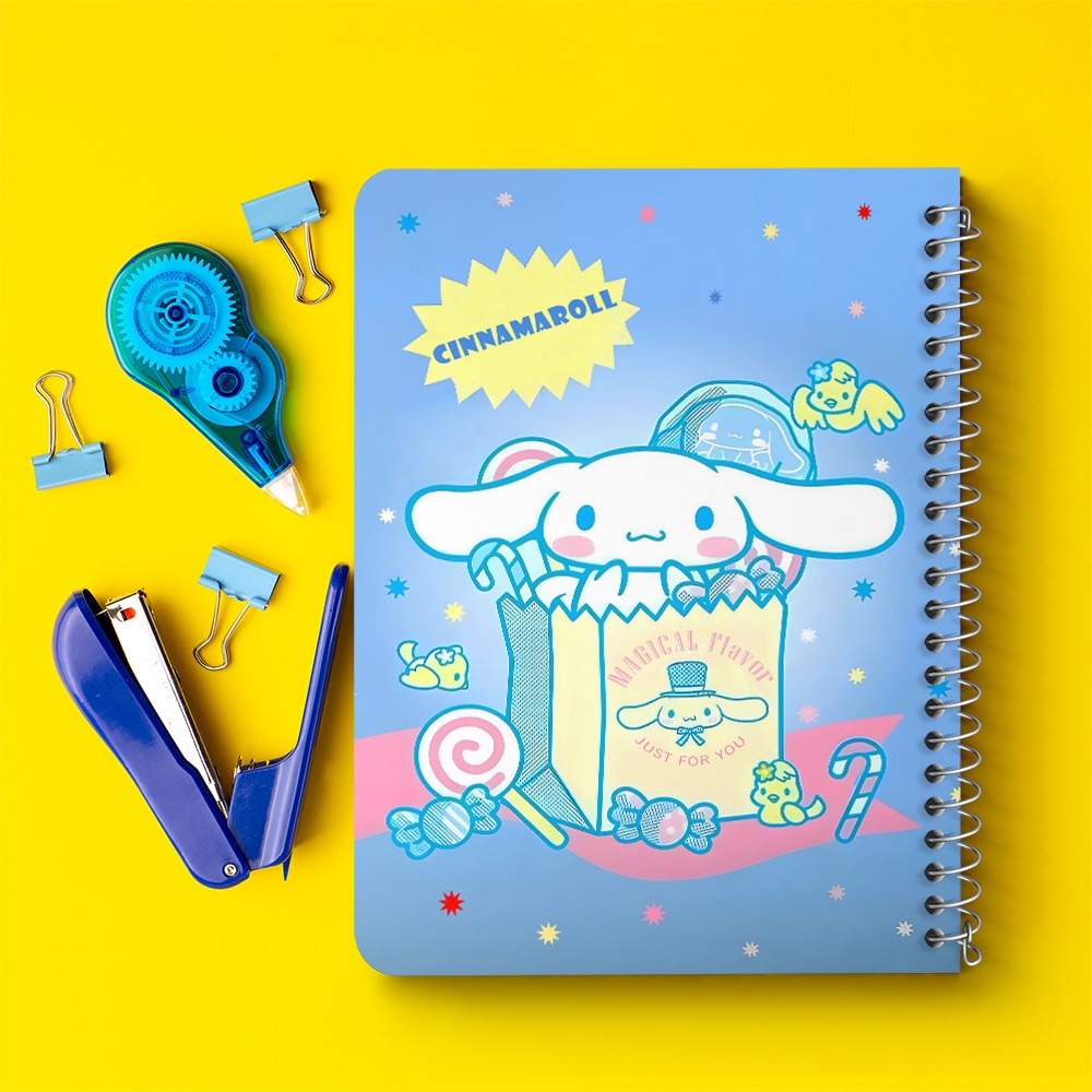 دفتر شطرنجی 50 برگ خندالو طرح سینامورول (Cinnamoroll) کد 37954