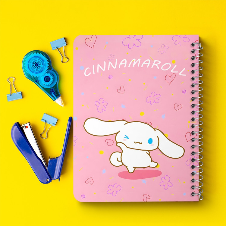 دفتر شطرنجی 50 برگ خندالو طرح سینامورول (Cinnamoroll) کد 37951