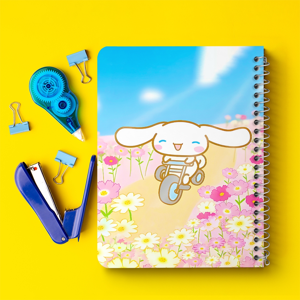 دفتر شطرنجی 50 برگ خندالو طرح سینامورول (Cinnamoroll) کد 37947