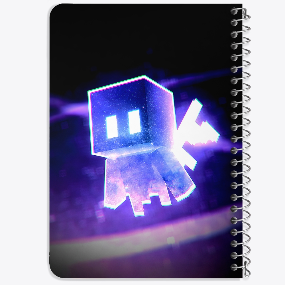 دفتر شطرنجی 50 برگ خندالو طرح ماینکرافت (Minecraft) کد 37858