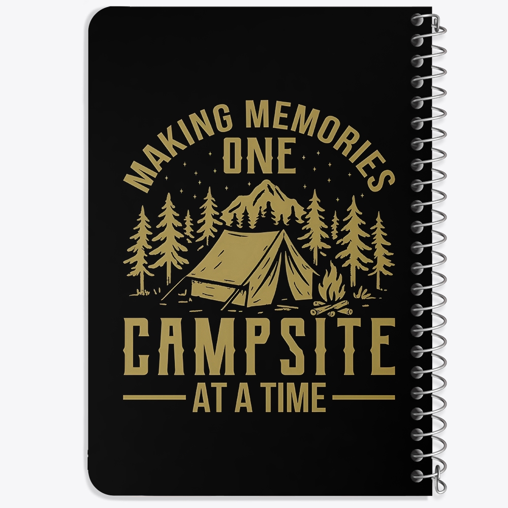 دفتر شطرنجی 50 برگ خندالو طرح کمپینگ (Camping) کد 37834