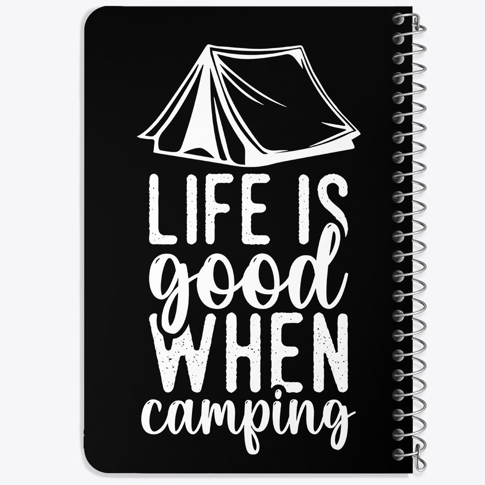 دفتر شطرنجی 50 برگ خندالو طرح کمپینگ (Camping) کد 37804