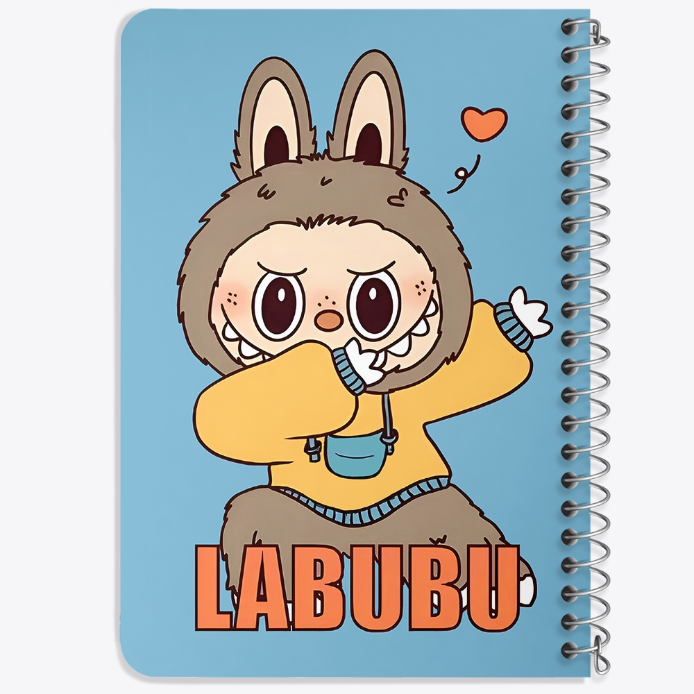 دفتر شطرنجی 50 برگ خندالو طرح عروسک لبوبو (Labubu) کد 37580