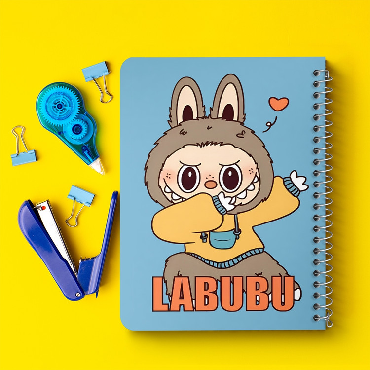 دفتر شطرنجی 50 برگ خندالو طرح عروسک لبوبو (Labubu) کد 37580