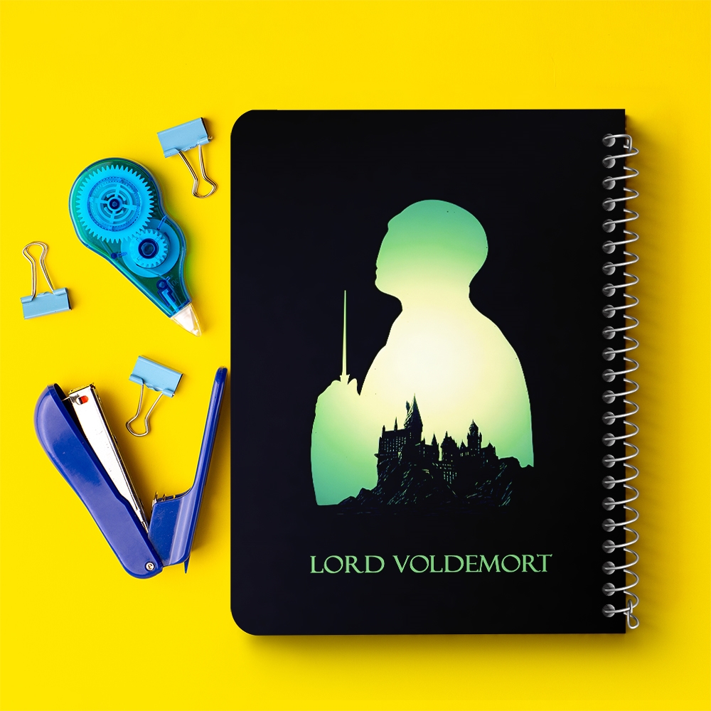 دفتر شطرنجی 50 برگ خندالو طرح ولدمورت هری پاتر (Harry Potter) کد 37494