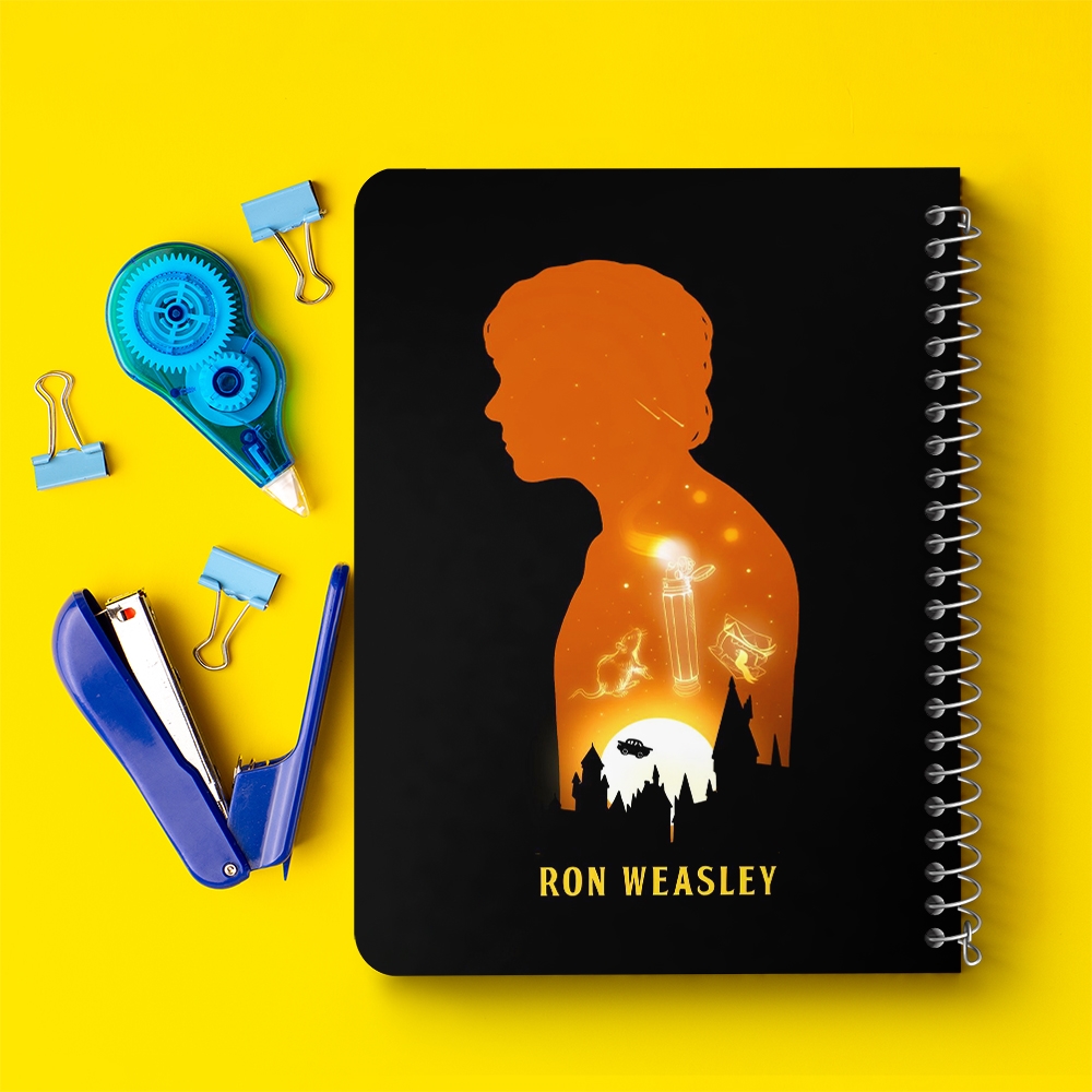 دفتر شطرنجی 50 برگ خندالو طرح ویزلی هری پاتر (Harry Potter) کد 37493