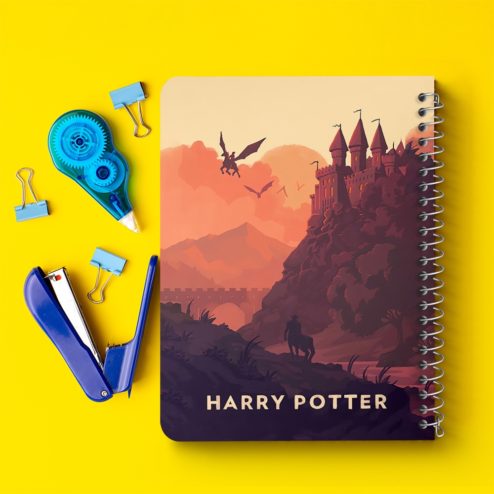 دفتر شطرنجی 50 برگ خندالو طرح هری پاتر (Harry Potter) کد 37487