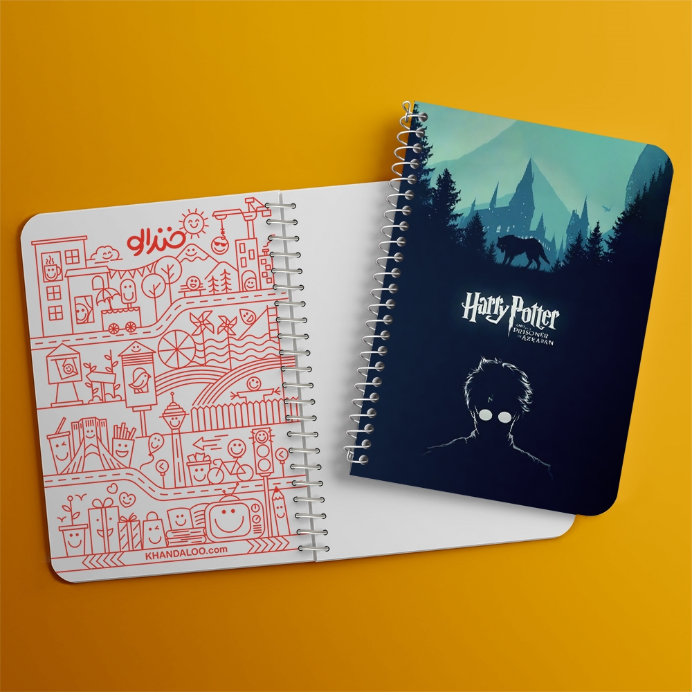 دفتر شطرنجی 50 برگ خندالو طرح هری پاتر (Harry Potter) کد 37478