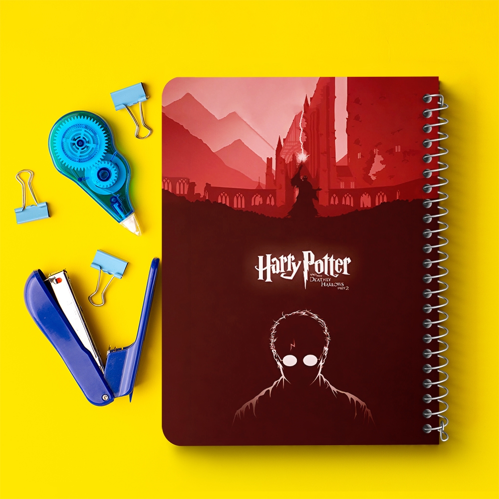 دفتر شطرنجی 50 برگ خندالو طرح هری پاتر (Harry Potter) کد 37472