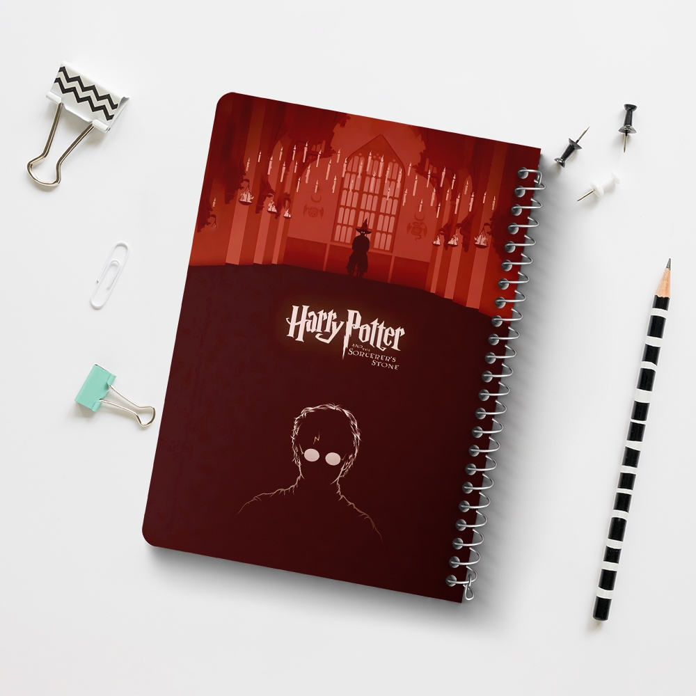 دفتر شطرنجی 50 برگ خندالو طرح هری پاتر (Harry Potter) کد 37471