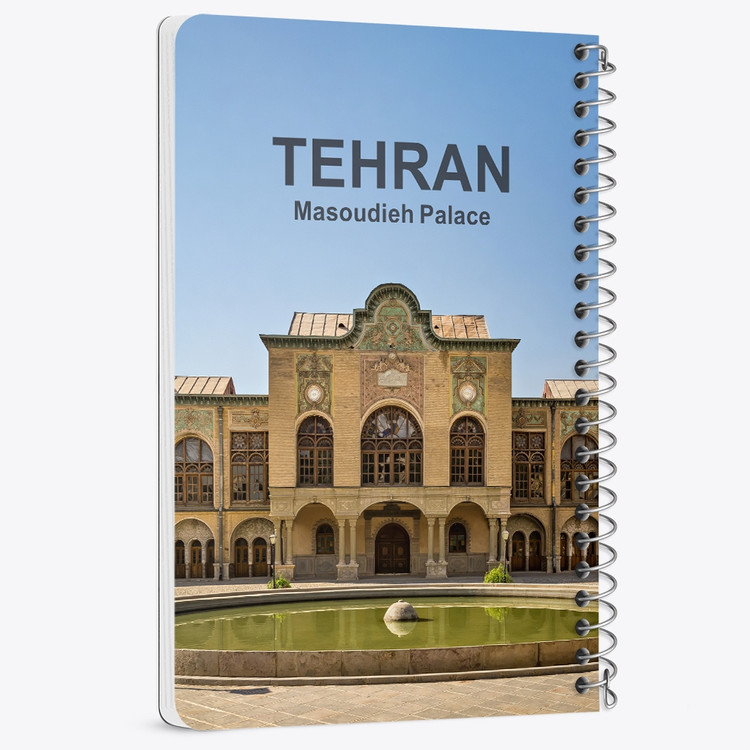 دفتر شطرنجی 50 برگ خندالو طرح عمارت مسعودیه تهران کد 37344