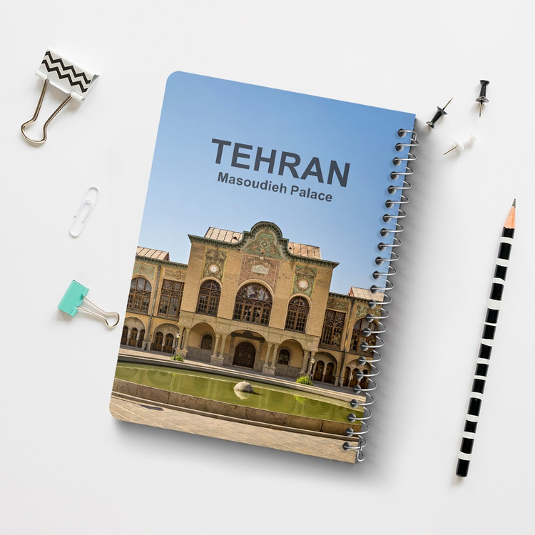 دفتر شطرنجی 50 برگ خندالو طرح عمارت مسعودیه تهران کد 37344