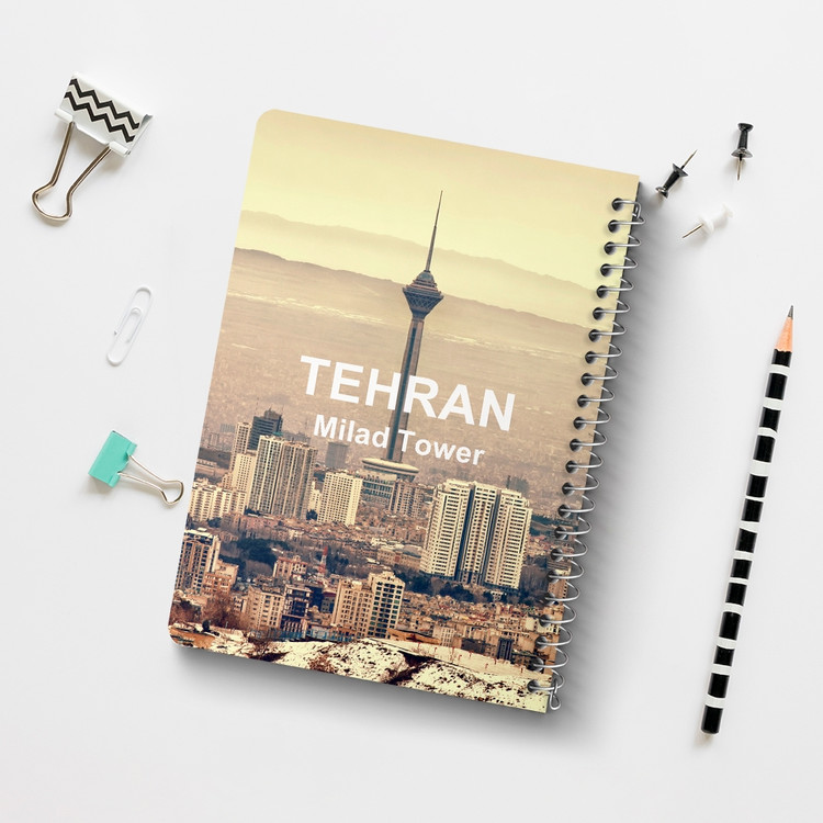 دفتر شطرنجی 50 برگ خندالو طرح برج میلاد تهران کد 37337