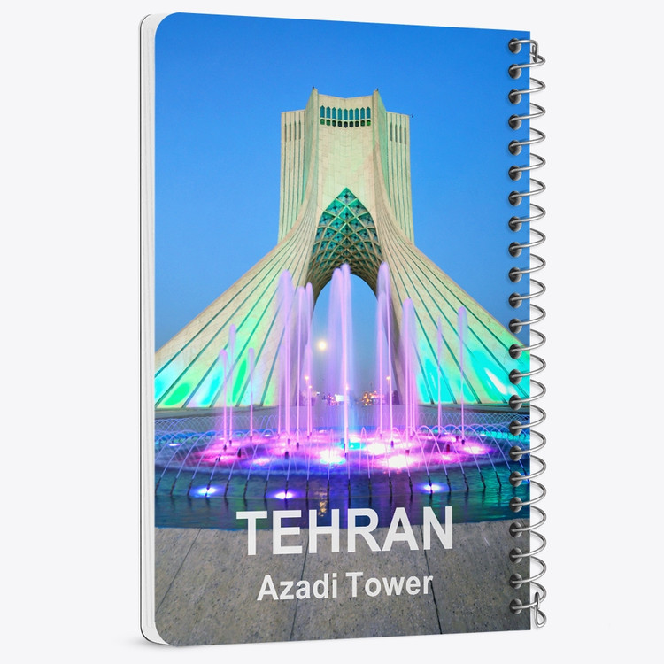 دفتر شطرنجی 50 برگ خندالو طرح برج آزادی تهران کد 37336