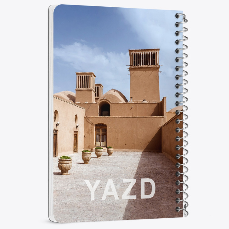 دفتر شطرنجی 50 برگ خندالو طرح یزد کد 37306