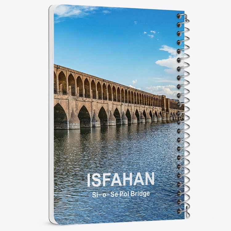 دفتر شطرنجی 50 برگ خندالو طرح سی و سه پل اصفهان کد 37264