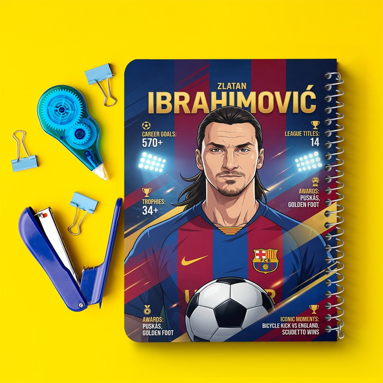دفتر نقاشی 50 برگ خندالو طرح زلاتان ابراهیموویچ (Zlatan Ibrahimović) کد F14707