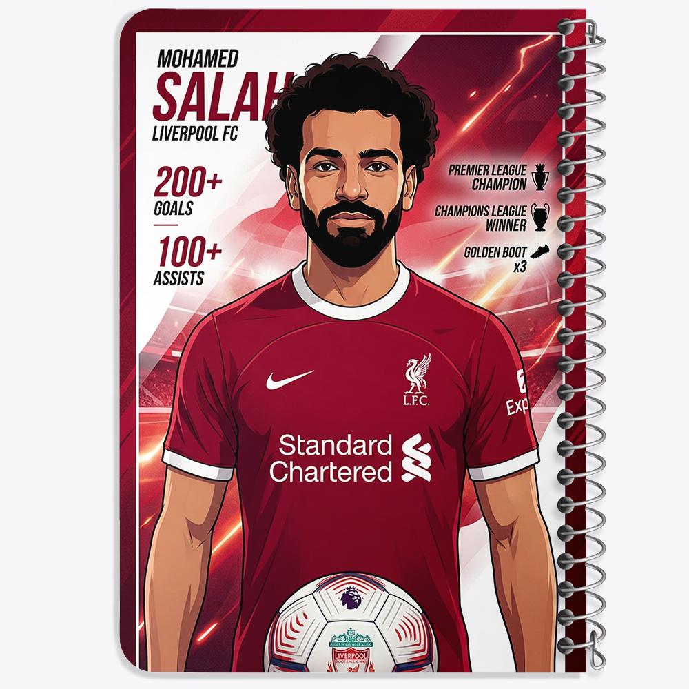 دفتر نقاشی 50 برگ خندالو طرح محمد صلاح (Mohamed Salah) کد F14704