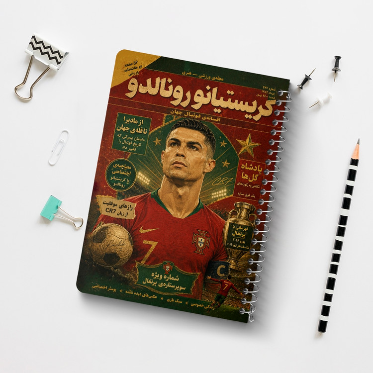 دفتر نقاشی 50 برگ خندالو طرح کریستیانو رونالدو (Cristiano Ronaldo) کد F14693