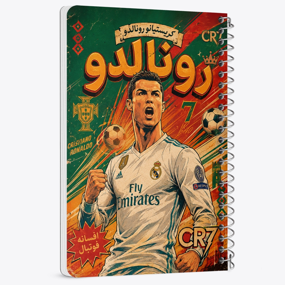 دفتر نقاشی 50 برگ خندالو طرح کریستیانو رونالدو (Cristiano Ronaldo) کد F14690