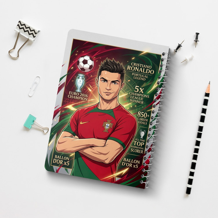 دفتر نقاشی 50 برگ خندالو طرح کریستیانو رونالدو (Cristiano Ronaldo) کد F14688