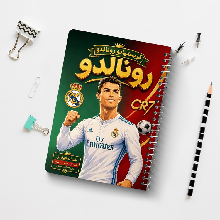 دفتر نقاشی 50 برگ خندالو طرح کریستیانو رونالدو (Cristiano Ronaldo) کد F14687