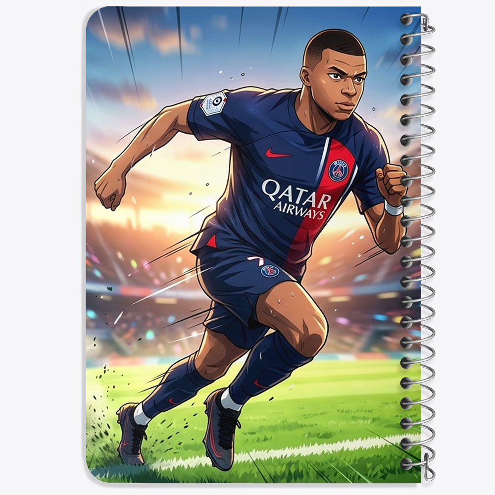 دفتر نقاشی 50 برگ خندالو طرح کیلیان امباپه (Kylian Mbappé) کد F14676