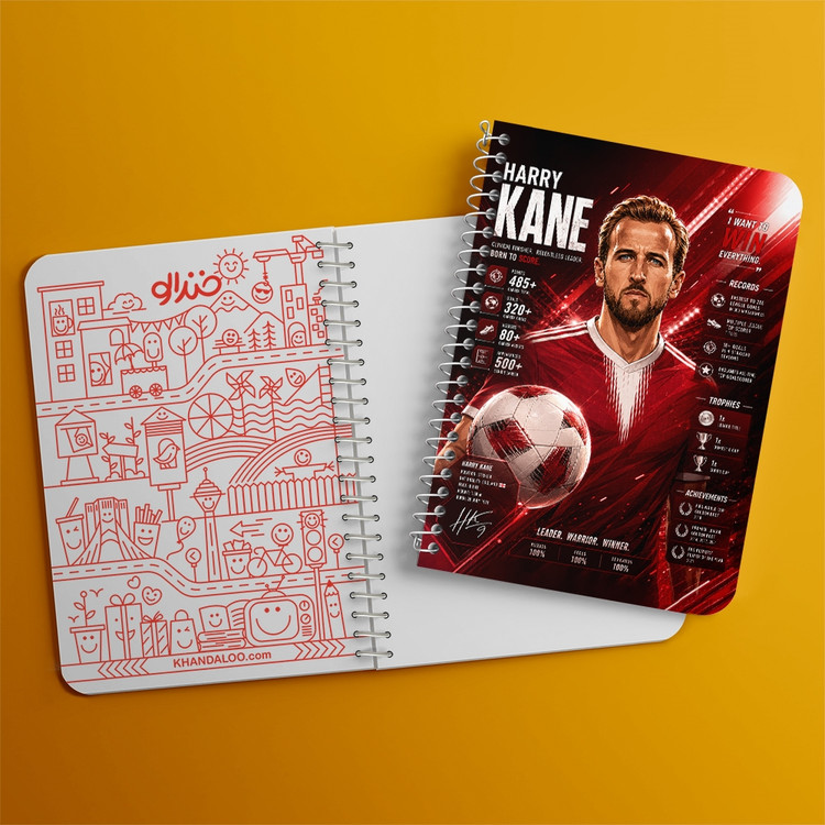 دفتر نقاشی 50 برگ خندالو طرح هری کین (Harry Kane) کد F14669