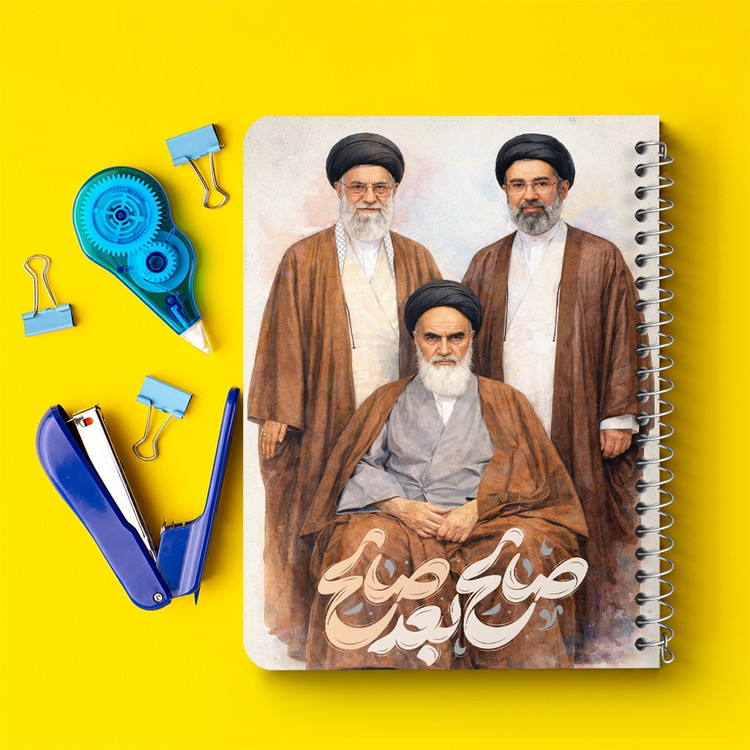 دفتر نقاشی 50 برگ خندالو طرح رهبری کد F14647
