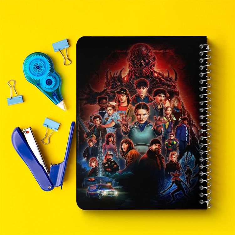 دفتر نقاشی 50 برگ خندالو طرح استرنجر تینگز (Stranger Things) کد F14636