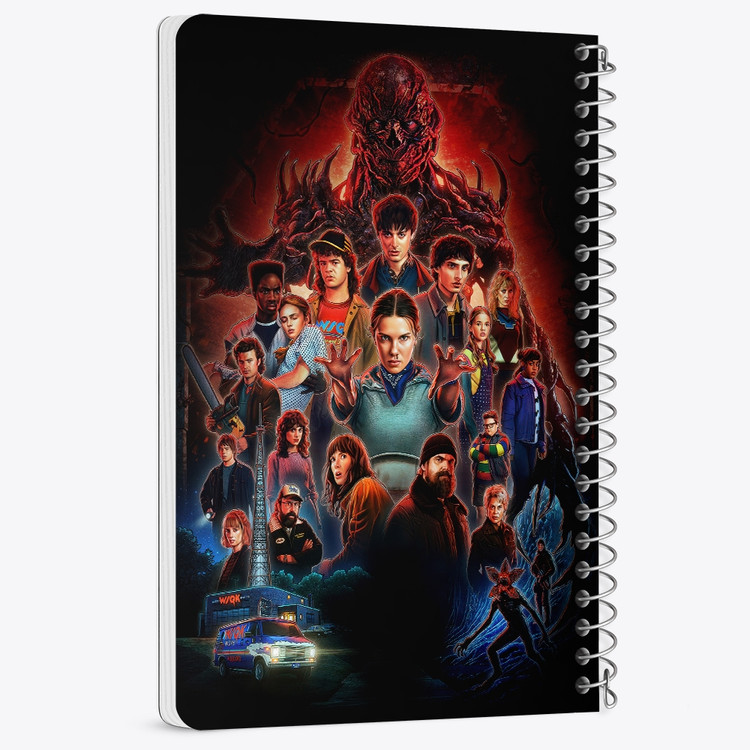 دفتر نقاشی 50 برگ خندالو طرح استرنجر تینگز (Stranger Things) کد F14636